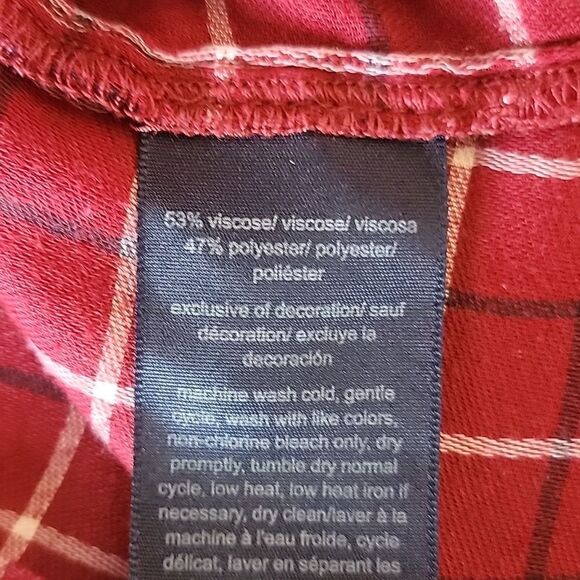 Tommy Hilfiger womens plaid button-down shirt Size M - Picture 9 of 11